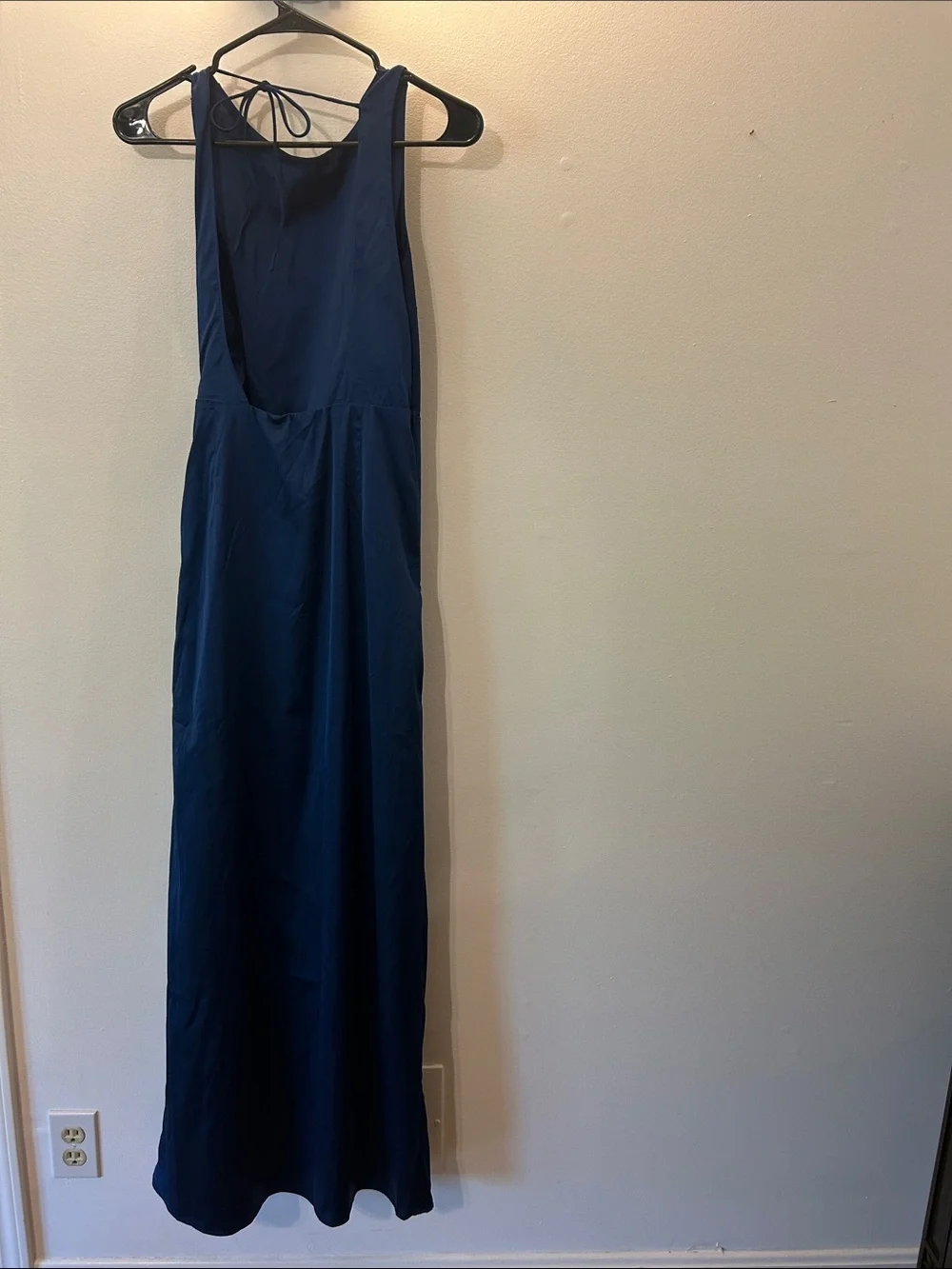 Abercrombie & Fitch Navy Twist-Front Maxi Dress